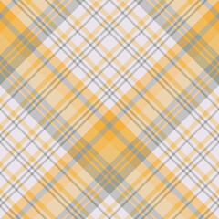 Seamless pattern in light grey and yellow colors for plaid, fabric, textile, clothes, tablecloth and other things. Vector image. 2