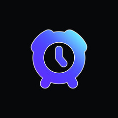 Alarm Clock blue gradient vector icon