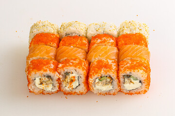 Japanese sushi and roll set