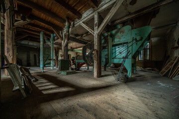 abandoned factory in the old town