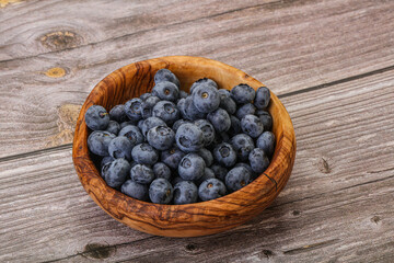 Ripe sweet tasty blueberries heap