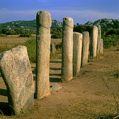 Statue-menhir, Stantari Alignement, alternative Name - Stantare di Cauria is situated on the...