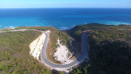 view of the street on coast of the sea