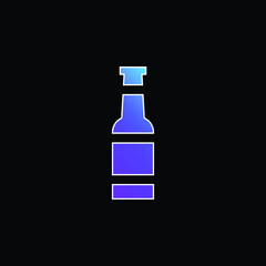 Beer blue gradient vector icon