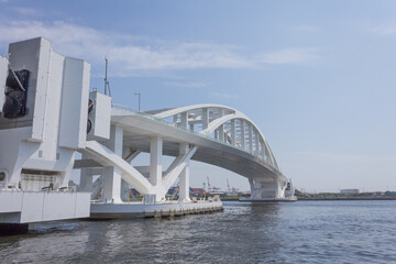 舞洲側から見た夢舞大橋