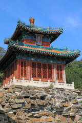 The scenery of ancient Chinese architecture in Beijing Summer Palace