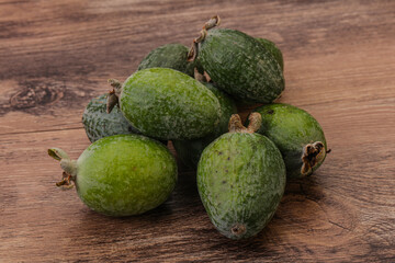 Tropical green sweet fruit Feijoa