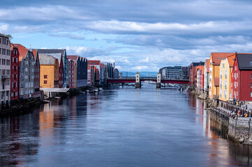 Fototapeta premium Norwegian mountain fjords landscape
