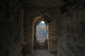 Architectural landscape of qingshanguan Great Wall