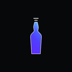 Beer Bottle blue gradient vector icon