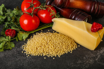 Raw Italian pasta - Stelline for cooking
