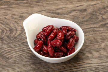 Canned red Kidney in the bowl