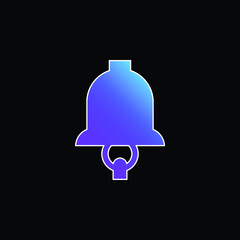 Bell blue gradient vector icon