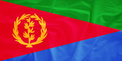 eritrea flag with 3d effect
