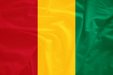 Fototapeta premium Guinea flag with 3d effect