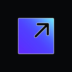 Arrow blue gradient vector icon