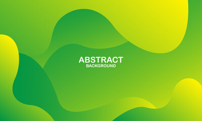 Liquid color background design. Green elements with fluid gradient. Dynamic shapes composition. Eps10 vector