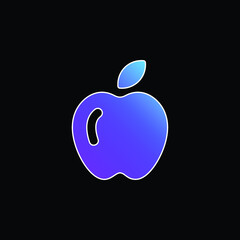Apple blue gradient vector icon