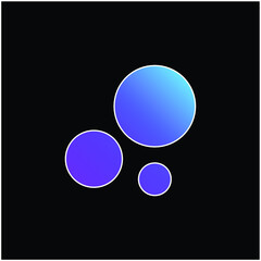 Analytics blue gradient vector icon