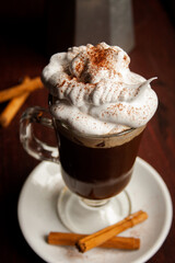 coffee with whipped cream