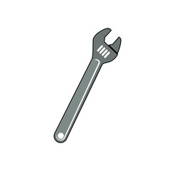Adjustable wrench design illustration vector eps format , suitable for your design needs, logo, illustration, animation, etc.