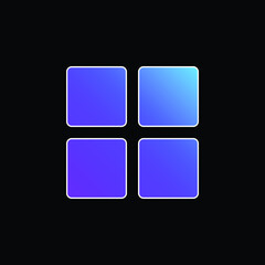 Blocks blue gradient vector icon