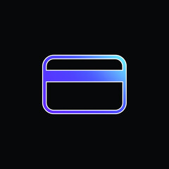 Big Credit Card blue gradient vector icon