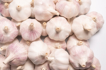 Garlic isolated on a white background.