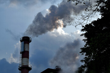 smoke from chimney