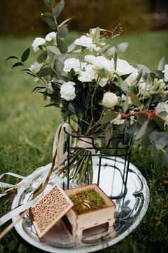 basket with flowers