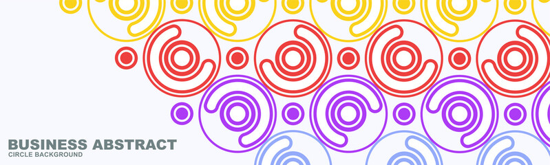 Colorful abstract circle background