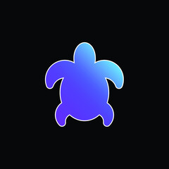 Big Turtle blue gradient vector icon