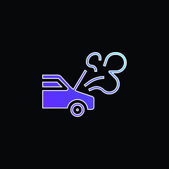 Breakdown blue gradient vector icon