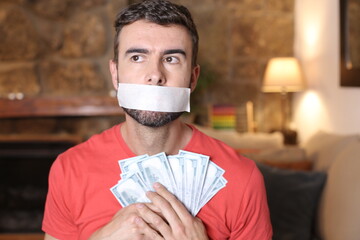 Man remaining silent to get benefits