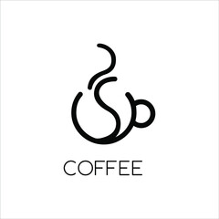 Obraz premium Coffee shop logo design illustration vector eps format , suitable for your design needs, logo, illustration, animation, etc.