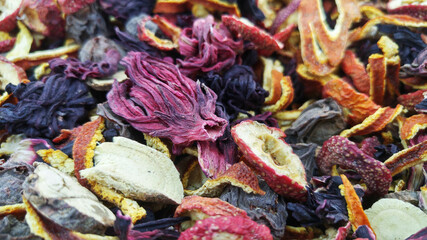 Ingredients of Chinese health tea sour plum tea