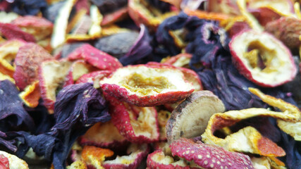 Ingredients of Chinese health tea sour plum tea