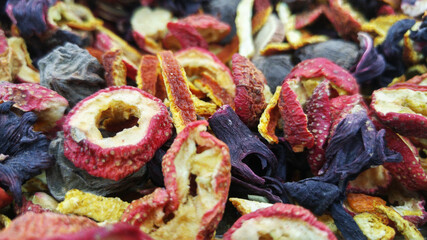 Ingredients of Chinese health tea sour plum tea