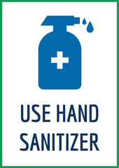 use hand sanitizer