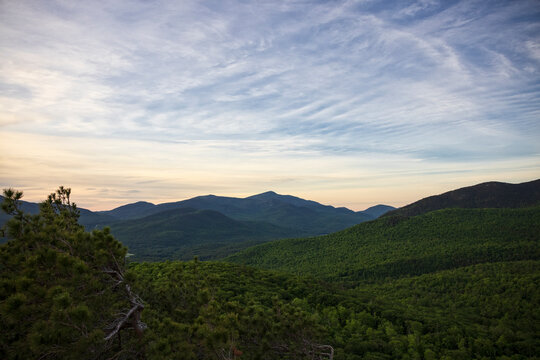 Early morning view of Hurricane from Owls Head in the Adirondack Park of New York