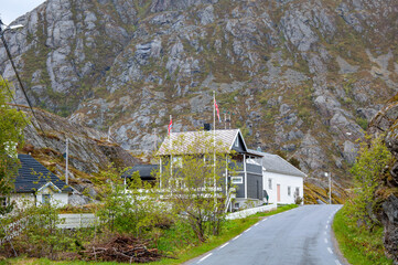 Norwegian fjord landscapes from the mountains and the sea