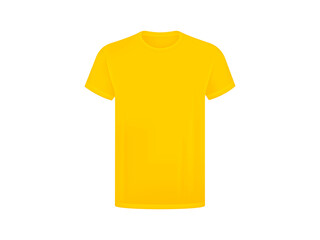 yellow t-shirt isolated on white background