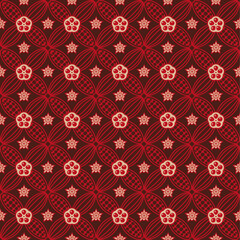 cacao beans seamless pattern