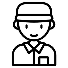 Obraz premium delivery man