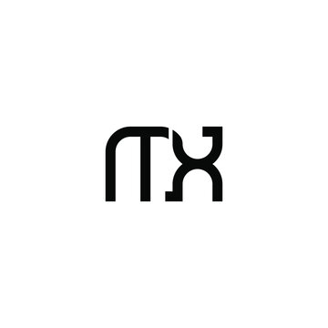 mxi abstract modern and monogram letter logo design on white background