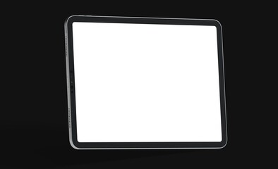 pc tablet computer ipad with blank 3d