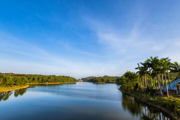 Fototapeta na wymiar Thuy Tien Lake Hue Vietnam