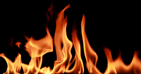 closeup Fire flame abstract background