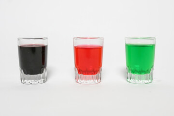 Color Water in Glass