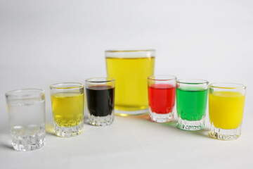 Color Water in Glass